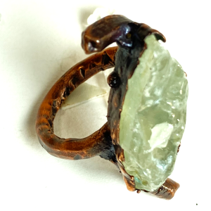 Ring Raw Calcite Crystal
