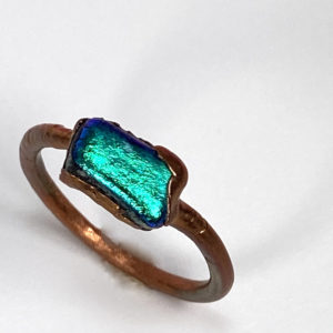 Fused Glass Copper Ring