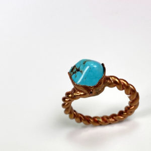 Raw Turquoise Gemstone Ring